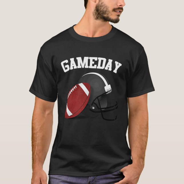 American Football Game Day T Shirt (Framsida)