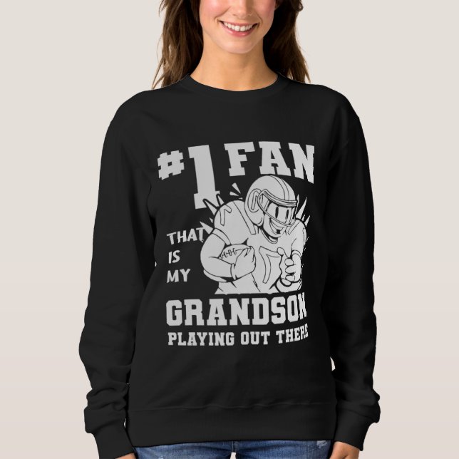 American Football Grandfather  Footballer Football T Shirt (Framsida)