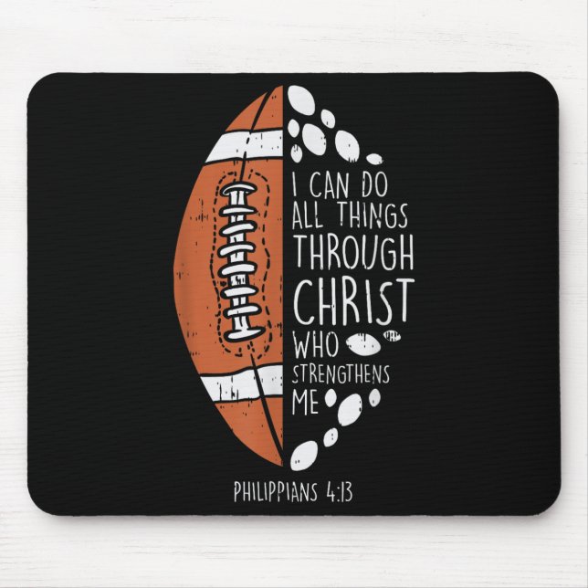 American Football I Can Do Things Bible God Jesus  Musmatta (Framsidan)