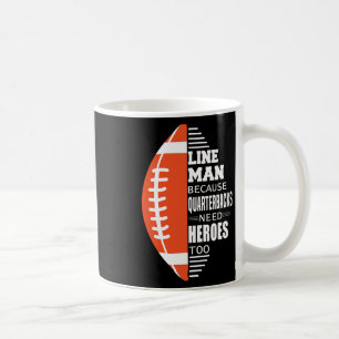 American Football Lineman för kvarterback Nee Kaffemugg