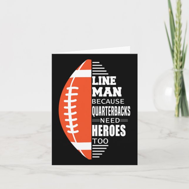 American Football Lineman för kvarterback Nee Kort (Framsida)