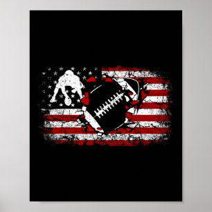 American Football Lineman Offensiensiv Player Appa Poster