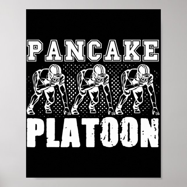 American Football Lineman Pancake Platoon Player S Poster (Framsidan)