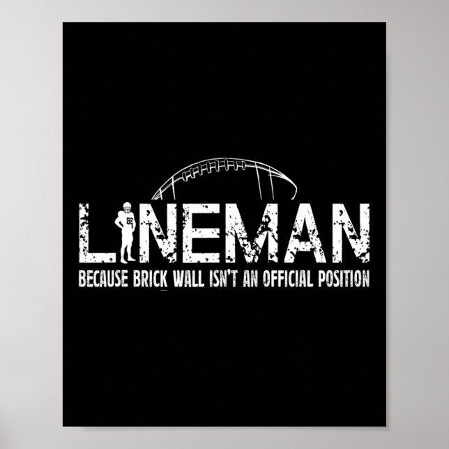 American Football Lineman Poster (Framsidan)