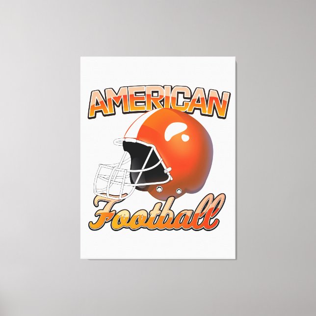 American Football logotyp Canvastryck (Framsida)