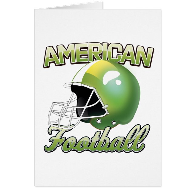 American Football logotyp Hälsningskort (Framsidan)