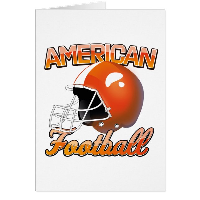 American Football logotyp Hälsningskort (Framsidan)