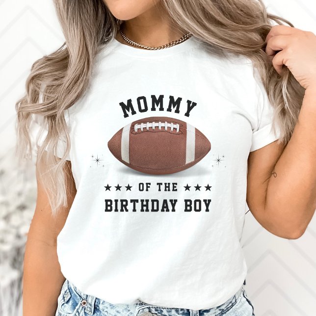 American Football Mamma Födelsedagsfest Parent T Shirt (American Football Mom Birthday Party Parent T-Shirt)