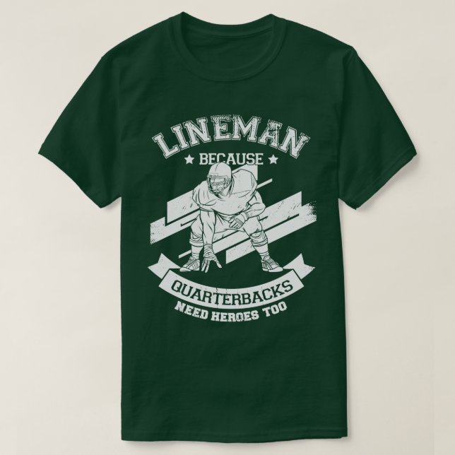 American Football Offensisive Lineman Gift T Shirt (Design framsida)