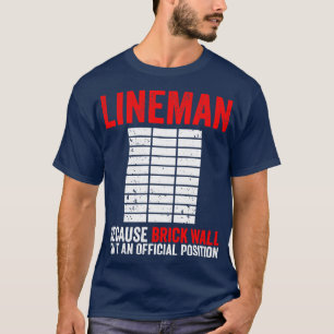 American Football Offensive Lineman T Shirt