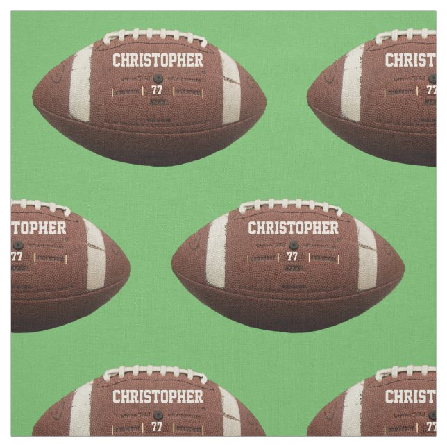 American Football or Rugby Boll Fabric Tyg (Provkarta)