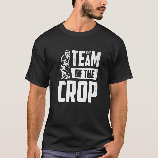 American Football Player Team of the Skörd Lineman T Shirt (Framsida)