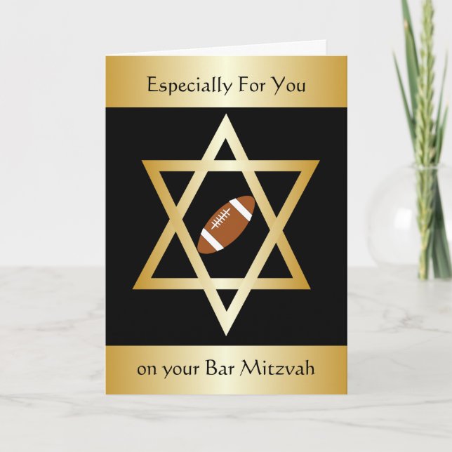 American Football Pub Mitzvah Kort (Framsida)