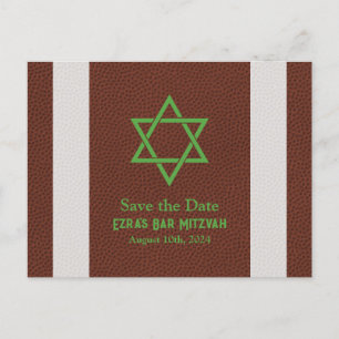 American Football Pub Mitzvah Spara datumet Vykort