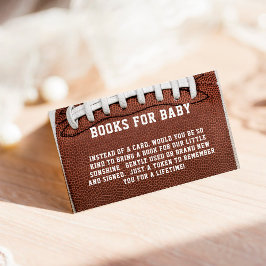 American Football Request Bokar for Baby Shower Tilläggskort