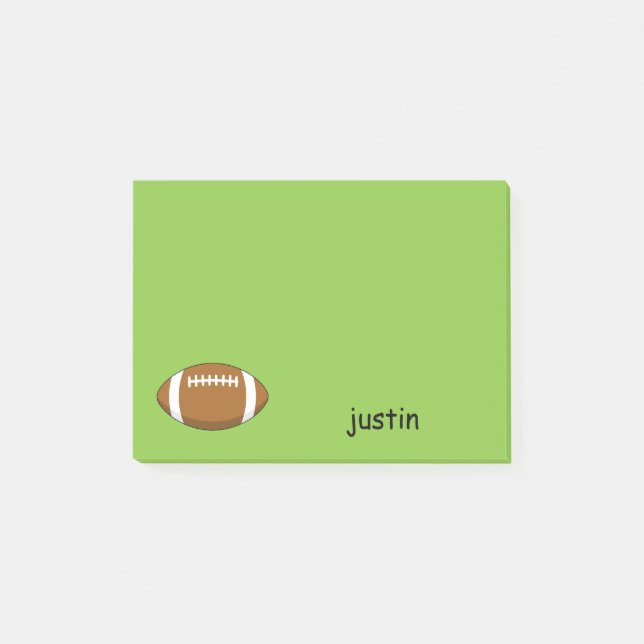 American Football Rugby Boll Personalisera Post-it Block (Framsida)