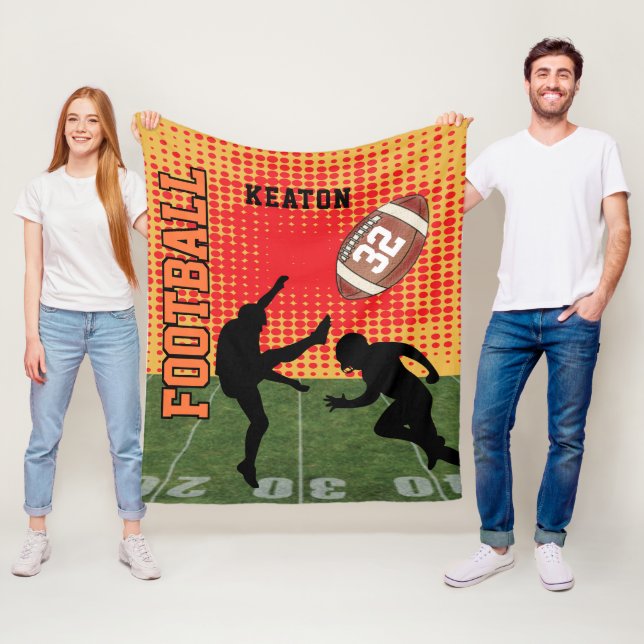 American Football - Sport Game Fleecefilt (På plats)