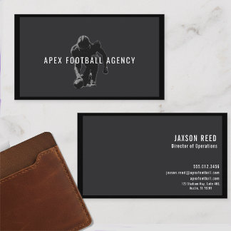 American Football Sports Management-modern Visitkort
