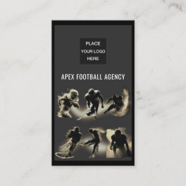 American Football Sports Management-sepia Visitkort