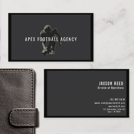 American Football Sports Management-sepia Visitkort