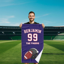 american Football sports towel, coach bath towel