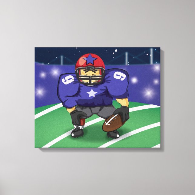 American Football Star Canvastryck (Framsida)