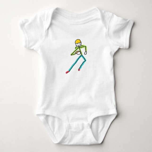 American Football Stickman T Shirt (Framsida)