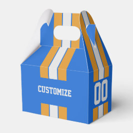 American Football Team Färg Blue and Gult Presentaskar