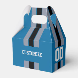 American Football Team Färg Blue och Silver 2 Presentaskar