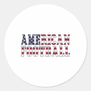 American Football Team Sports USA Game Funny Gift Runt Klistermärke