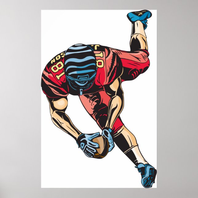 American Football Touchdown Poster (Framsidan)