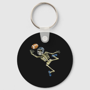 American Footll Skeleton Halloween Manar Boys Foot Nyckelring