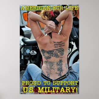 American For Life POSTER - Plocka din Storlek!