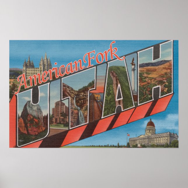 American Fork, Utah - Stora Brev Scenes Poster (Framsidan)