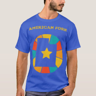 American Fork Utah Vintage Distress Souvenir 1 T Shirt