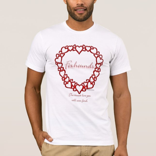 American Foxhound Äkta kärlek T-shirt (Framsida)