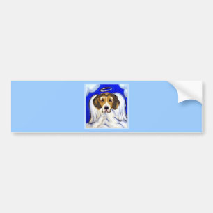 American Foxhound Ängel Bildekal