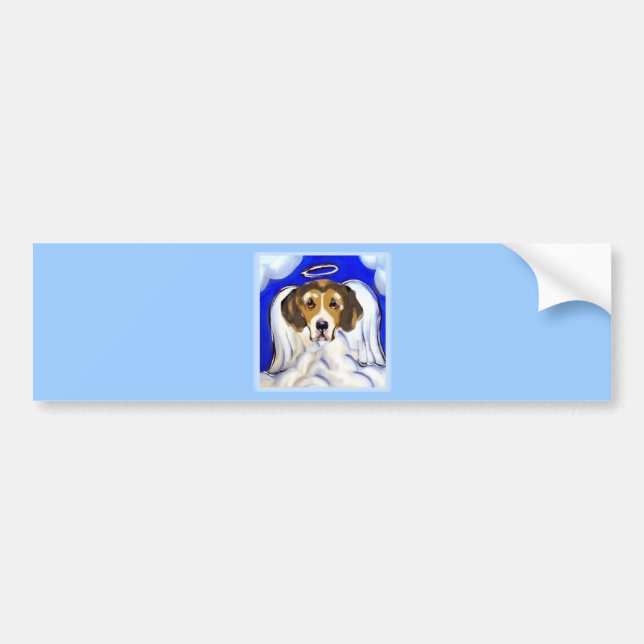 American Foxhound Ängel Bildekal (Framsidan)
