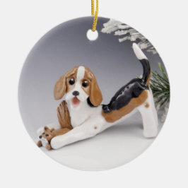 American Foxhound Ceramic Ornament
