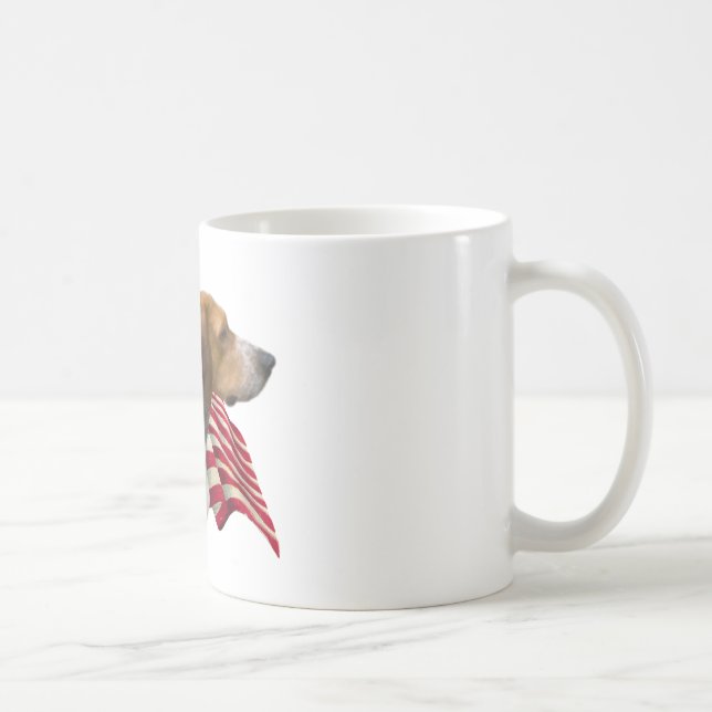 American Foxhound Flagga Kaffemugg (Höger)