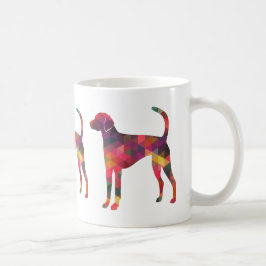 American Foxhound Geo Mönster Silhouette - Multi Kaffemugg