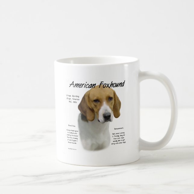 American Foxhound History, om Foxhound Kaffemugg (Höger)