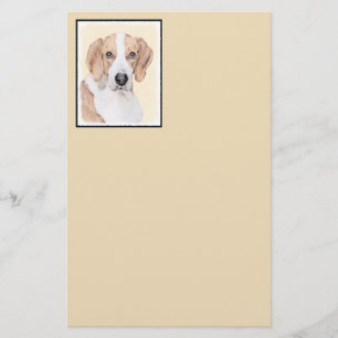 American Foxhound-målning - Cute Original Hund Ar Brevpapper