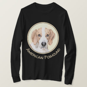 American Foxhound-målning - Cute Original Hund Ar T Shirt