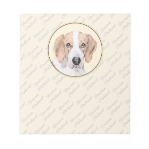 American Foxhound Painting - Cute Original Hund Ar Anteckningsblock