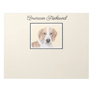 American Foxhound Painting - Cute Original Hund Ar Anteckningsblock