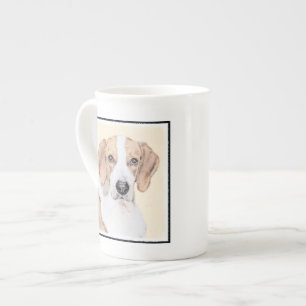 American Foxhound Painting - Cute Original Hund Ar Benporslin Mugg
