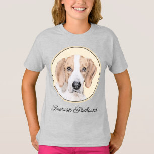 American Foxhound Painting - Cute Original Hund Ar T Shirt