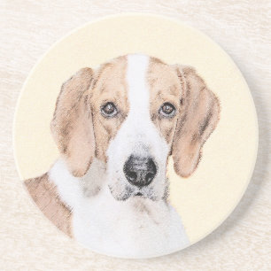 American Foxhound Painting - Cute Original Hund Ar Underlägg