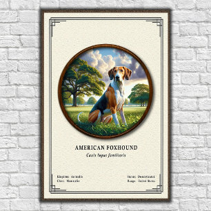 American Foxhound Zoologi Serie Poster
